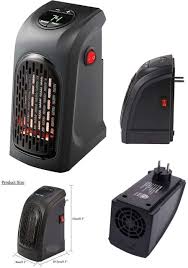 Compact plug-in room heater