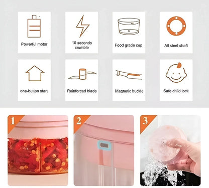 250ml Electric Vegetable Chopper