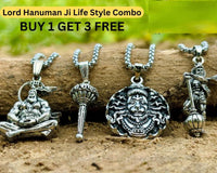 Lord Hanuman Chain With Pendant (Pack of 4) Buy 1 Get 3 Free