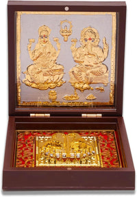 Shri Lakshmi Ji and Ganesh Ji Charan Paduka
