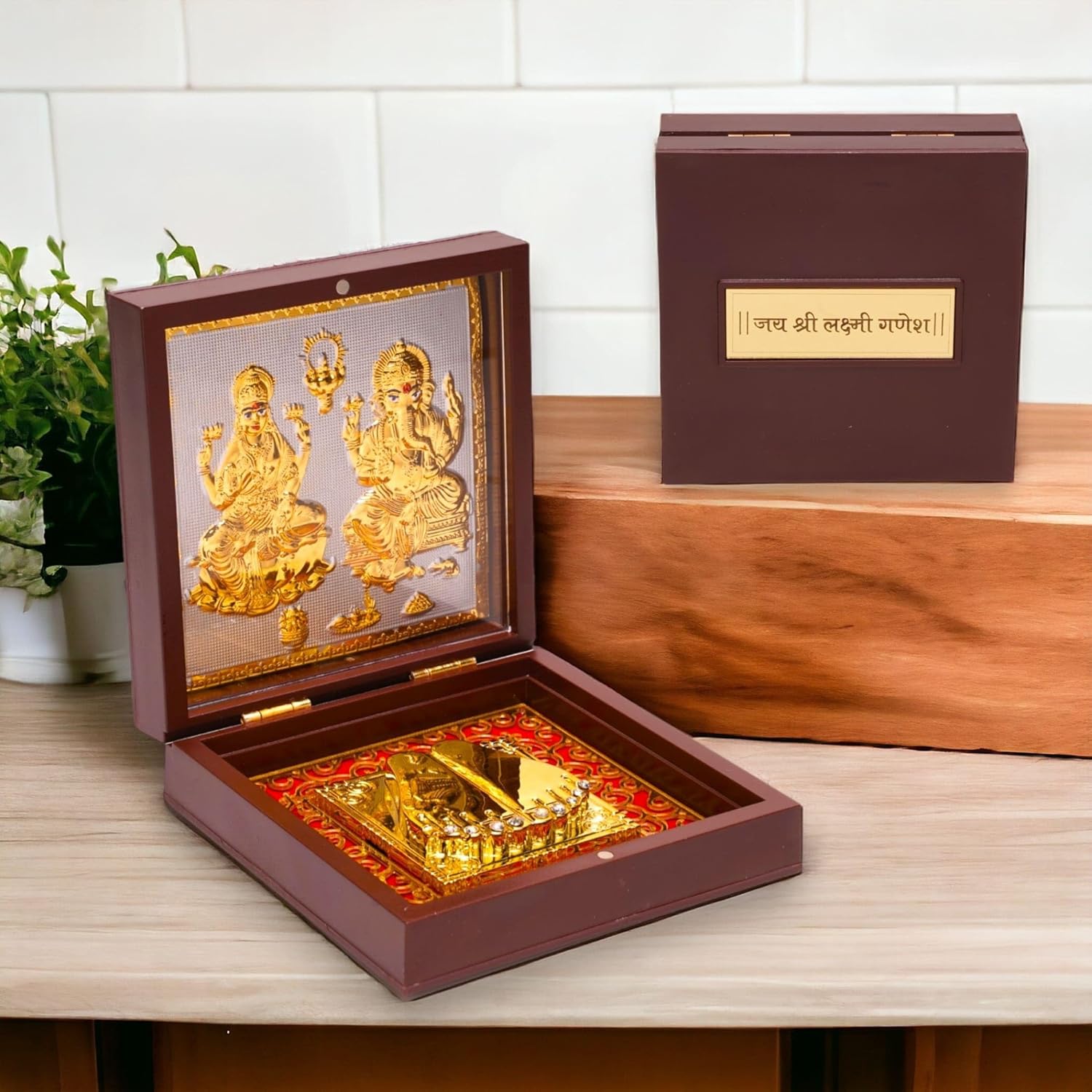 Shri Lakshmi Ji and Ganesh Ji Charan Paduka